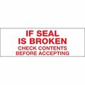 Bsc Preferred 2'' x 110 yds. - ''If Seal Is Broken...'' Tape Logic Pre-Printed Carton Sealing Tape, 6PK T902P166PK
